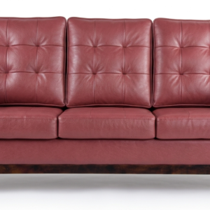 Bari Red Leather Sofa