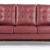 Bari 3 Seater Red